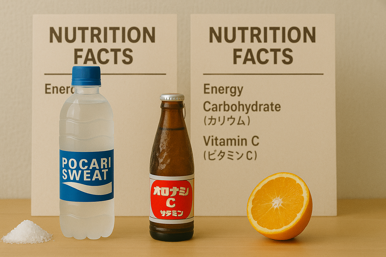 ポカリとオロナミンCの成分分析